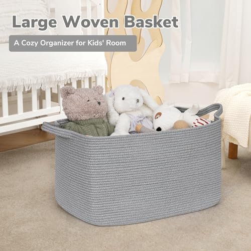 Goodpick Large Woven Rope Blanket Basket - Image 2