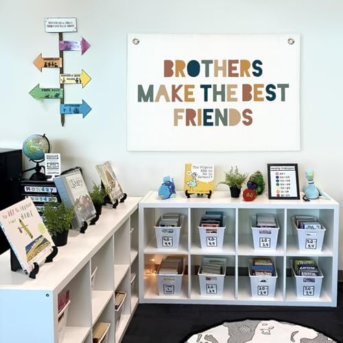 Lacama Brothers Make The Best Friends Linen Hanging Banner Flag Neutral Wall - Image 5