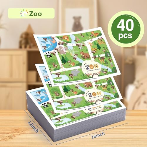 Disposable Placemats for Baby Toddlers, Plastic Sticky Kids Placemats for - Image 4
