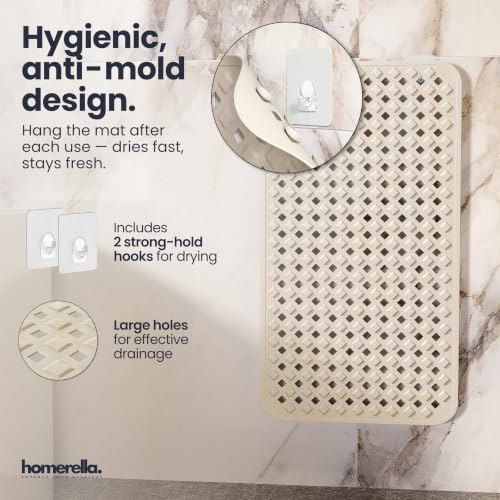 homerella Bathtub Mat Non Slip 28x16 Shower Mat Non Slip Anti Mold BPA Free - Image 4
