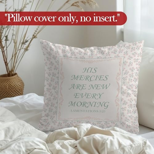 Christian Scripture Throw Pillow Cover 18x18 Inches, Baby Girl Nursery Decor - Image 5