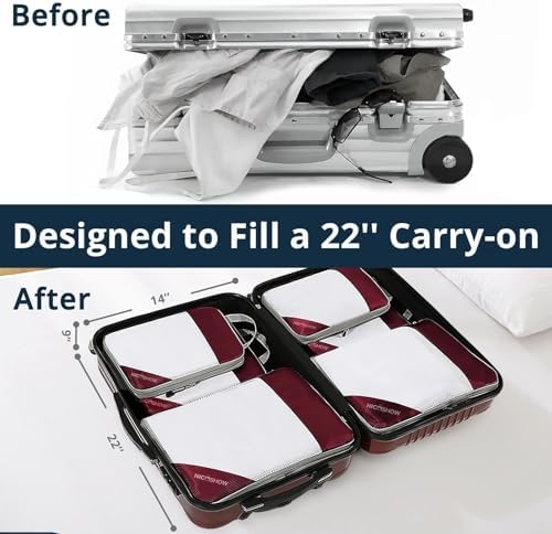 NICOSHOW 6 Set Compression Packing Cubes - Image 6