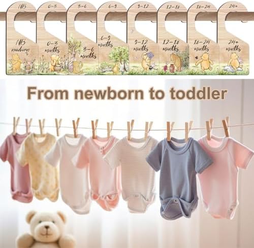 8PCS Classic Winnie Baby Closet Dividers - Image 3
