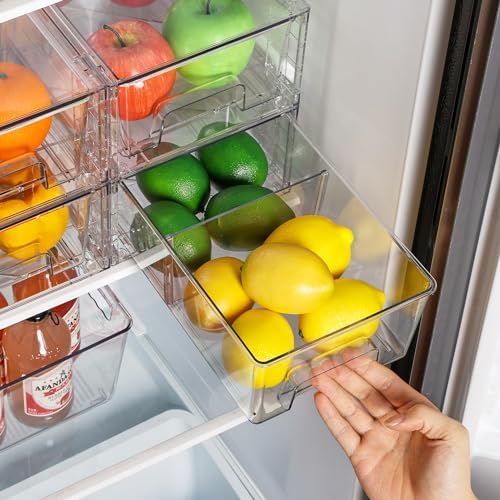 Vtopmart 10 Pack Stackable Clear Drawer - Image 5