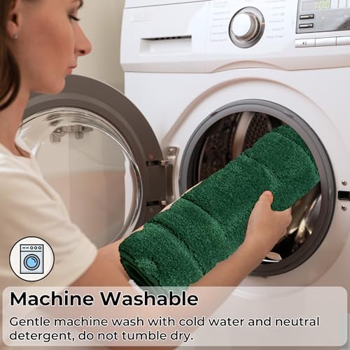 GRANNY SAYS Dark Green Bathroom Rugs Set 2 Piece, Non Slip Bath Mats - Image 7