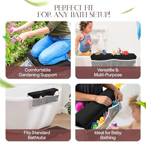 Comfortable Baby Bath Kneeler and Elbow Rest Pad Set — Kneeling Pad - Image 6