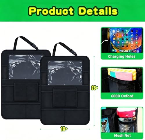 Car Organizer Kick Mats Back Seat Protector, Car Back Seat Organizer - Image 6