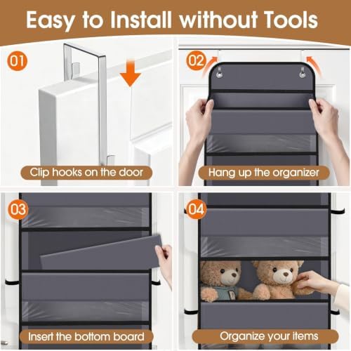 Over The Door Organizer Storage behind Door Hanging Organizer - Image 3