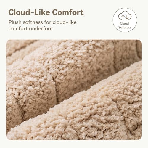 GRANNY SAYS Khaki Bathroom Runner Rug 59" x 24", Soft Microfiber Bath Mat - Image 3