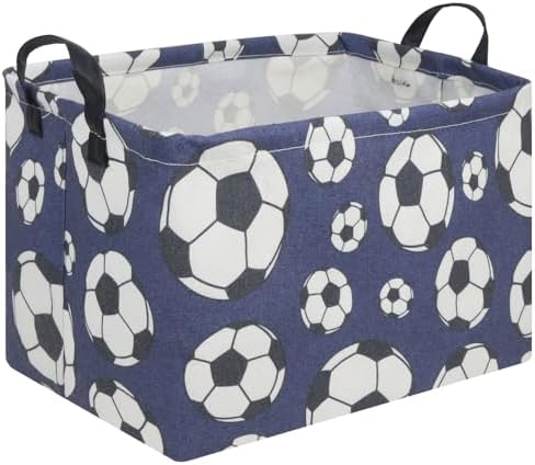 FXOLCSHE Rectangular Easter Soccer Basket, Kid's toy storage box, Collapsible by FXOCSHE