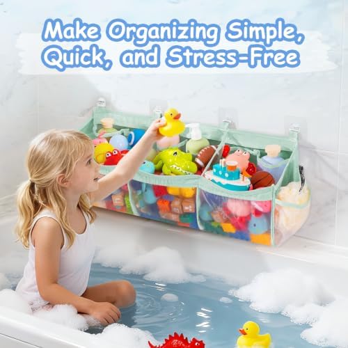 Criusia Extra Large Bath Toy Organizer - Image 7