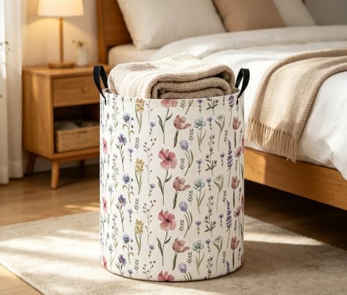 Baby Laundry Basket Baby Nursery Hamper Kids Laundry Basket Toy Storage Bin - Image 5