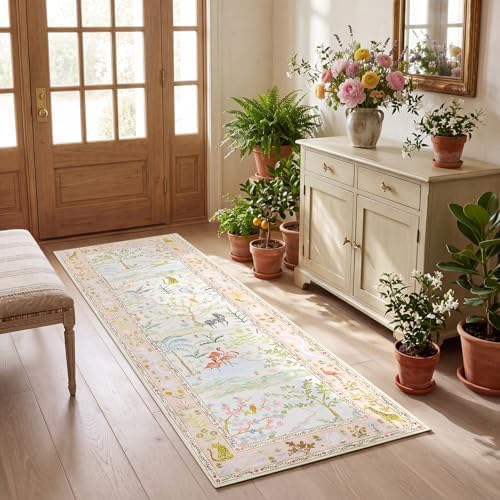 2x6 Hallway Runner Rug Non Slip Forest Nursery Runners Washable Stain Resistant - Image 4