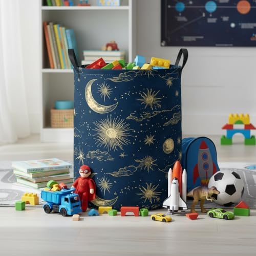 Baby Laundry Basket Baby Nursery Hamper Kids Laundry Basket Toy Storage Bin - Image 3