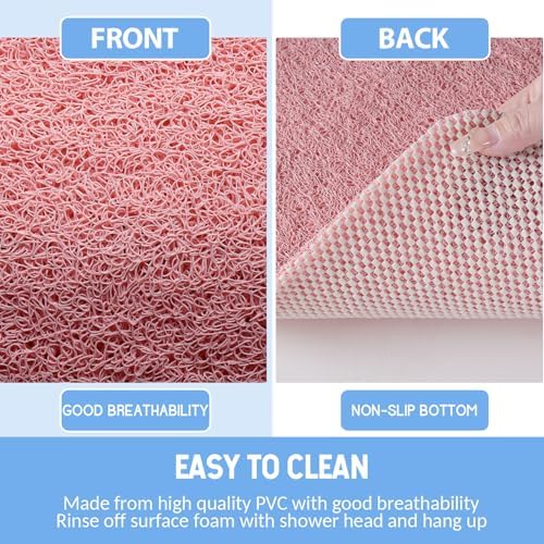 Hargiis Non-Slip Bathtub Mat, 2 Pack Anti Slip Shower Mat, Fast Drying Bathtub - Image 4