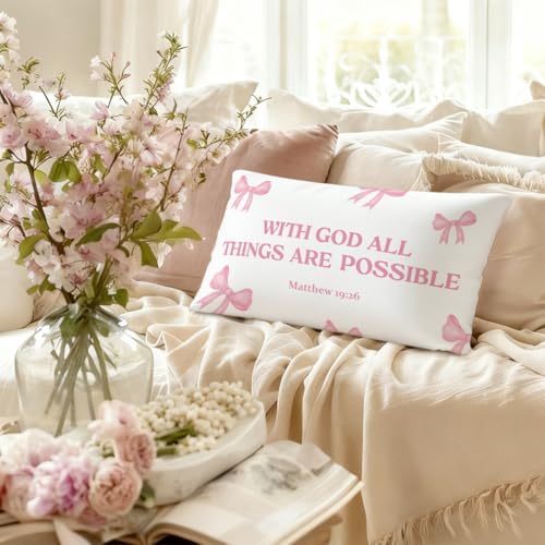 Pink Decorative 12x20 Throw Pillow Cover - Image 6