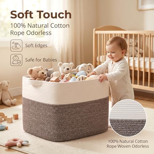 OIASKET 108L Cotton Rope Storage Basket - Image 4