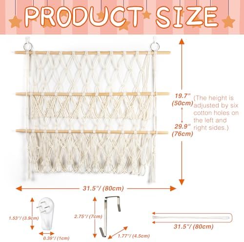 Over Door Stuffed Animal Storage Net Hammock Wall Hanging Toy - Image 2