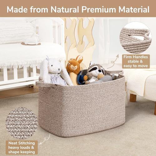 Goodpick 85L Large Woven Rope Blanket Basket - Image 6