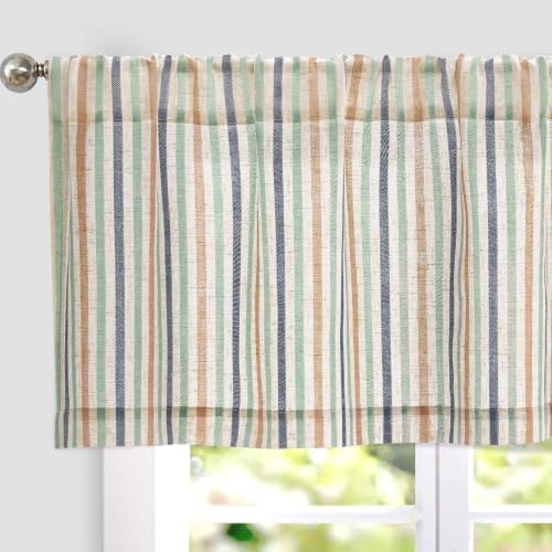 jinchan Linen Boxter Stripe Valances by JINCHAN