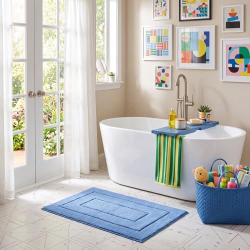 GRANNY SAYS Blue Bathroom Rugs Non Slip, Bath Rugs - Image 2