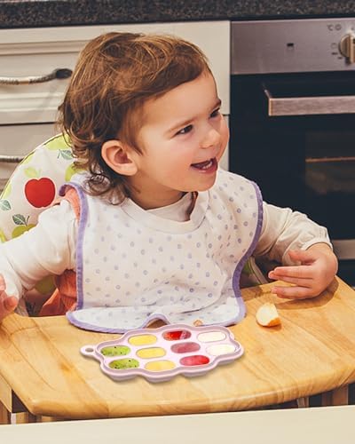 KingKam Breastmilk Popsicle Molds, Baby Fruit Feeder Teething Tray, 2 Pack - Image 6