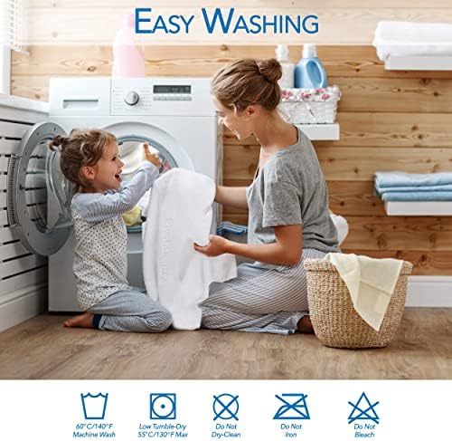 PlushDeluxe Bamboo Waterproof Mattress Protector, Twin Size, Ultra Soft - Image 5