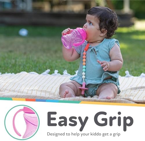 Nuby Clik-It Grip N' Sip Soft Spout No-Spill Training Sippy Cup - 10 oz - 4+ - Image 5