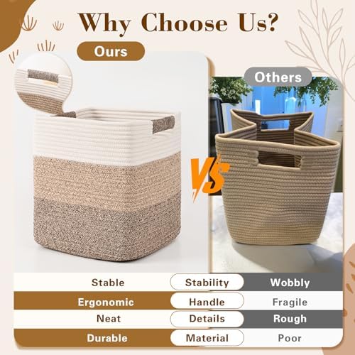12 Inch Storage Cubes, 3 Pack Cube Storage Bins - Image 6