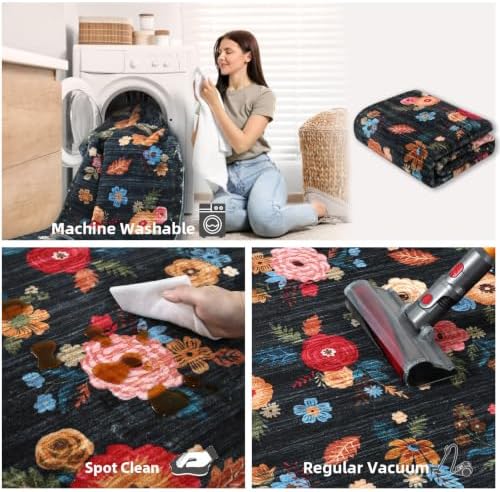 Washable Kitchen Rugs Non Slip: 2x6 Hallway Runner Rug Soft Carpet Runners - Image 5