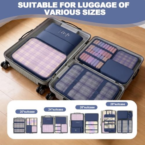 8/9 Set Packing Cubes for Travel, Suitcase Organizer Bags for Luggage - Image 6