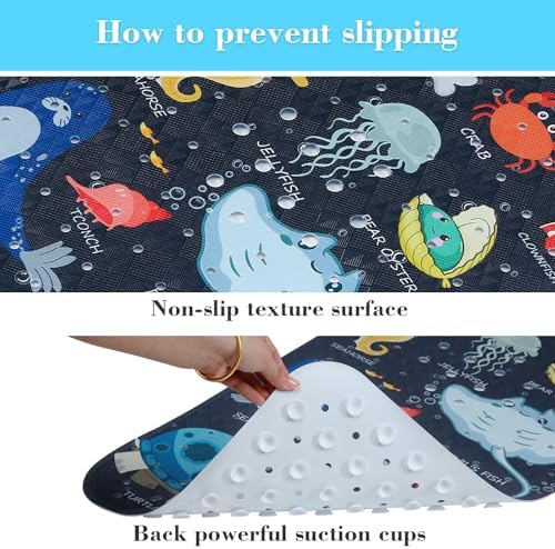 Secopad Bathtub Mat Non Slip, Cute Tub Mat - Image 3