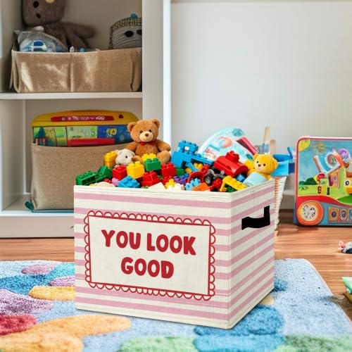 Positive Affirmation Nursery Storage Bins Box - Image 2