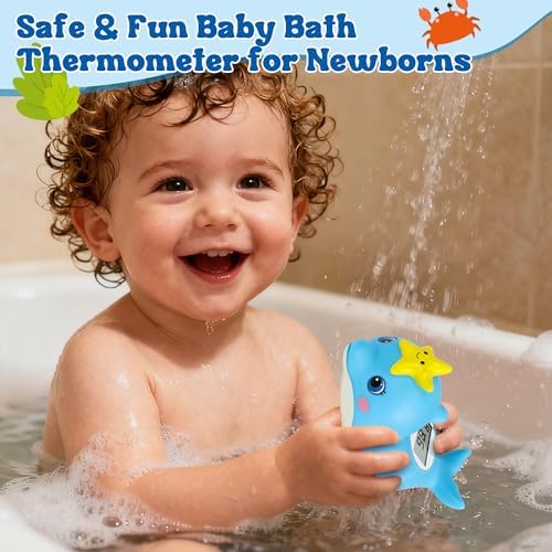Baby Bath Thermometer, Dolphin Floating Water Thermometer - Image 6