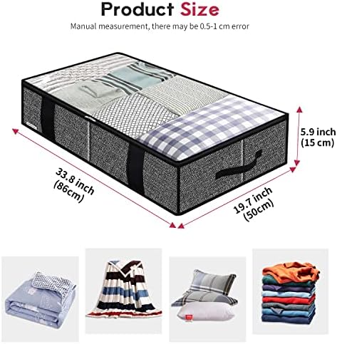 Onlyeasy Underbed Fabric Storage Bags Organizer - Image 2