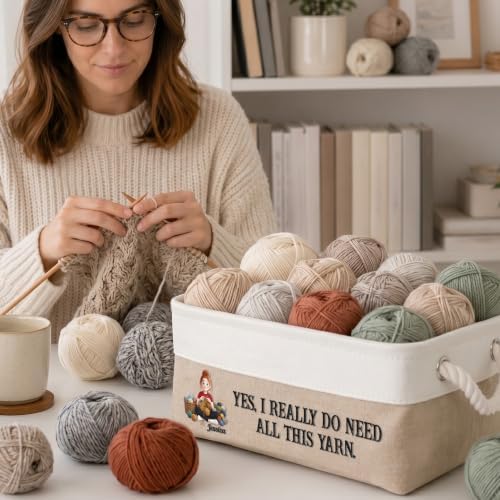 Macorner Personalized Yarn Storage Basket - Image 5