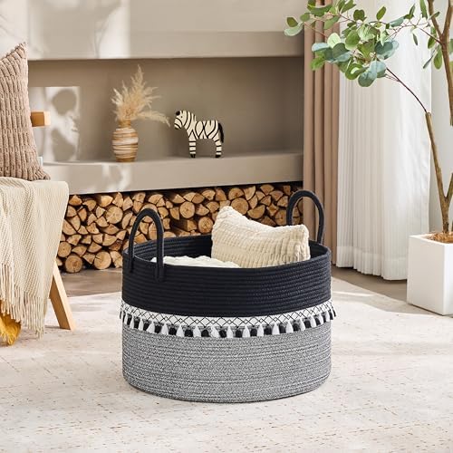 KAKAMAY Large Blanket Basket - Image 2