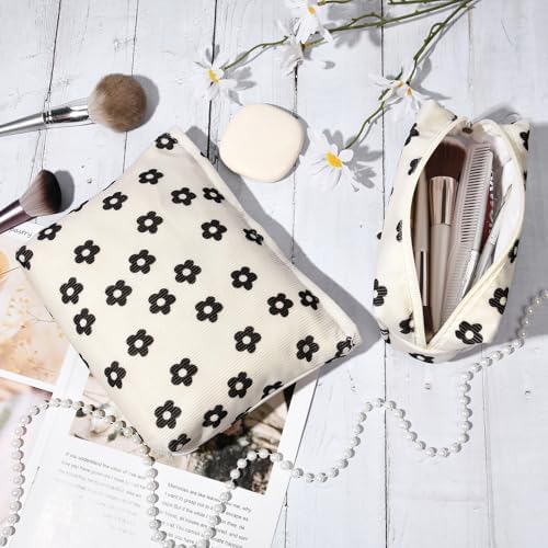 SOIDRAM 2 Pcs Makeup Bag Large Cosmetic Bag Toiletry Bag Makeup Pouch Travel - Image 3