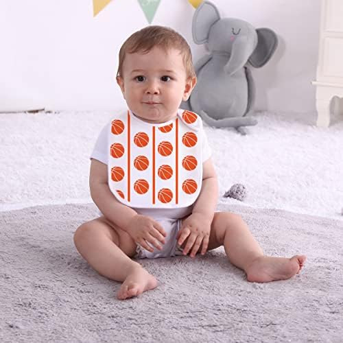 Maiwa 6 Pack Waterproof Cotton Baby Bibs - Image 3
