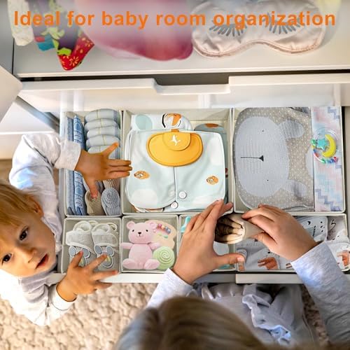 12 Pack Baby Clothes Organizer for Nursery Drawer - Image 6