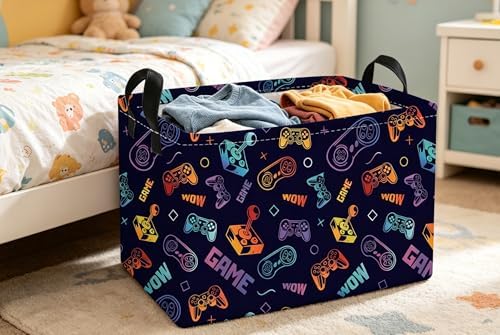 Essme Rectangular Game Basket, Kids Storage Bins Organizer - Image 6