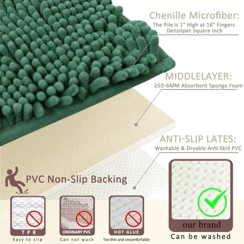 Bathroom Rugs Sets 3 Piece Non Slip, Bath Rugs - Image 5