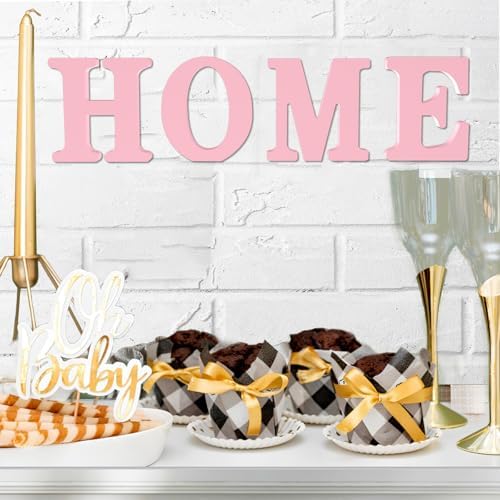 6 Inch Pink Wooden Letters Unfinished Wood Letters - Image 5