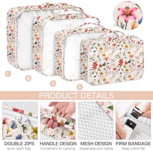 KPX 8 Set Packing Cubes for Travel, Luggage Packing Organizers Accessories - Image 3