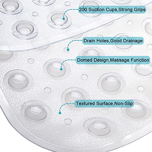Bathtub and Shower Mats, Extra Long Non-Slip Bath Tub Mat 39 x 16 Inch - Image 3