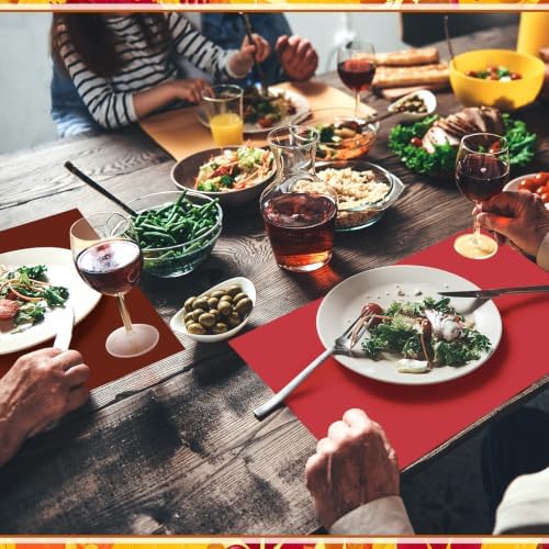 Fullhawl 60 Pcs Valentine's Day Paper Placemats Disposable Placemats - Image 3