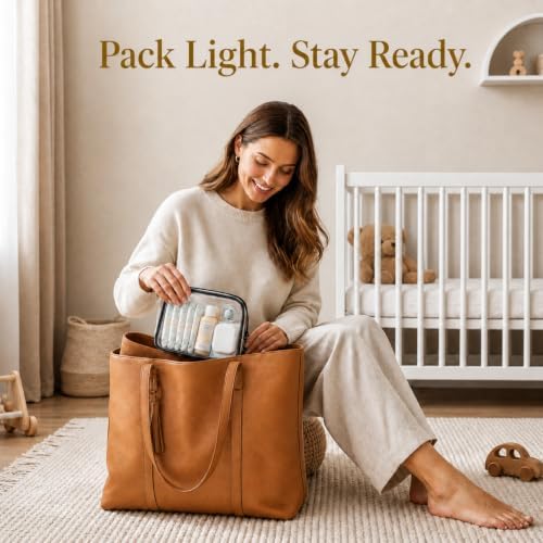 Clear Makeup Bag 4 Pack, TSA Approved Toiletry Bag - Image 5