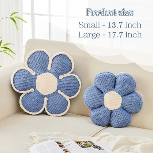 Kcvvcr Flower Pillow, Soft Flower Decorative Throw Pillow, Cute Daisy Flower - Image 2
