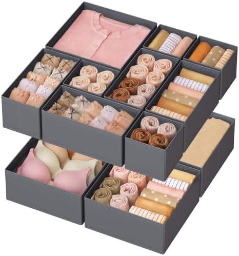 SONGMICS Drawer Organizers, Foldable Fabric Storage Boxes by Unknown