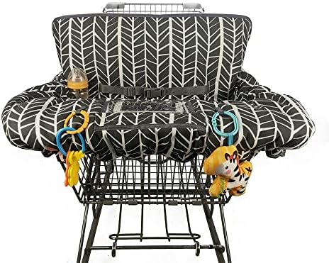 Shopping Cart Cover for Baby boy Girl, Soft Padded Infant High Chair Cover by ICOPUCA